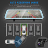 AutoLover T2 - 3 Car Driving Recorder 9.66 inch IPS Touchscreen Front and Rear Dual Lens WDR Star-light Night Vision