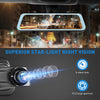 AutoLover T2 - 3 Car Driving Recorder 9.66 inch IPS Touchscreen Front and Rear Dual Lens WDR Star-light Night Vision