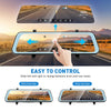 AutoLover T2 - 3 Car Driving Recorder 9.66 inch IPS Touchscreen Front and Rear Dual Lens WDR Star-light Night Vision
