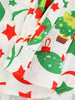 Christmas Pattern Ball Star Candy Long Sleeve Button Shirt