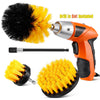 FIMEI 4PCS Drill Brushes Tough Nylon Bristles Multipurpose Cleaning Tools for Sinks / Toilets / Tiles / Car Tires