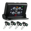 S2 Tire Pressure Monitoring System Solar TPMS Real-time Tester with 4 External / Internal Sensors