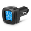 D2 Tire Pressure Monitoring System Cigarette Lighter Plug TPMS with 4 External / Internal Sensors