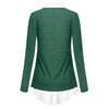 Plus Size Spliced 2 in 1 T-shirt
