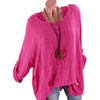 Plus Size Drop Shoulder Roll Up Sleeve Blouse