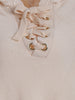 Fringed Lace Up Hooded Plus Size Poncho Sweater