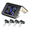 S6 Tire Pressure Monitoring System Solar TPMS Real-time Tester with 4 External / Internal Sensors