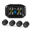 D9 Tire Pressure Monitoring System Cigarette Lighter Plug TPMS LCD Display 4 External Sensors