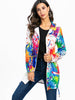 Splash Ink Pocket Zip Up Hoodie