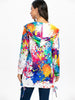 Splash Ink Pocket Zip Up Hoodie