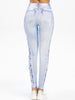 3D Lace Bowknot Print Jeggings