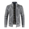 Geometric Pattern Long Sleeves Men Cardigan