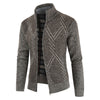 Geometric Pattern Long Sleeves Men Cardigan