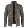 Geometric Pattern Long Sleeves Men Cardigan