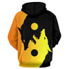 Wolf Print Kangaroo Pocket Casual Hoodie