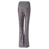 Sports Yoga Striped Pants with High Waist and Wide Legs