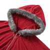 Plus Size Women Cloak Coat Hooded Neck Bat Sleeve Loose Asymmetric Hem