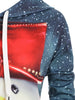 Snowman Front Pocket Christmas Loose Hoodie