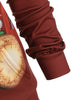 Bear Graphic Front Pocket Christmas Drawstring Hoodie