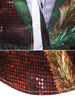 Christmas Faux Sequins Button Up Tuxedo Shirt