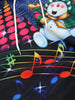 Christmas Singing Snowman Graphic Front Pocket Hoodie