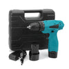 12V Electric Drill Cordless Screwdriver Set with 2 Rechargeable Li-ion Batteries