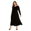 Velvet Long-sleeved Dress for Women