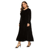 Velvet Long-sleeved Dress for Women