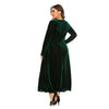 Velvet Long-sleeved Dress for Women