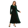 Velvet Long-sleeved Dress for Women