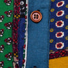 Patchworks Print Half-button Casual Shirt
