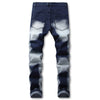 Ombre Print Patchworks Decoration Men Jeans