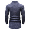 Solid Color Pocket Decoration Long-sleeved Men Cardigan