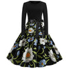 Long-sleeved Vintage Dress for Women