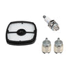 Air Fuel Filter Spark Plug Replacement Parts Set for Echo SRM210 / SRM225 Trimmer