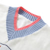 Women Pullover Sweater V Neck Long Sleeve Irregular Hemline for Daily Wear
