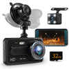 AutoLover NM - 527 Car Driving Recorder 4 inch IPS Touchscreen Front and Rear Dual Lens with 32GB Memory Card
