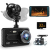 AutoLover NM - 527 Car Driving Recorder 4 inch IPS Touchscreen Front and Rear Dual Lens with 32GB Memory Card