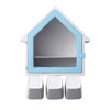 Creative Small House Toothbrush Holder Wall Mounted Storage Rack