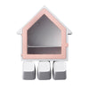 Creative Small House Toothbrush Holder Wall Mounted Storage Rack