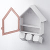 Creative Small House Toothbrush Holder Wall Mounted Storage Rack