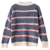 Knit Sweater Round Collar Long Sleeve Loose-fitting Women Pullover