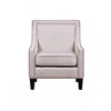 armchair with nailheads and solid wood legs