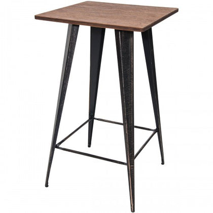 Bar Table No Chairs Pub Tables Bar Height 40 Inch High Vintage Bistro Table Metal Rectangular