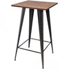 Bar Table No Chairs Pub Tables Bar Height 40 Inch High Vintage Bistro Table Metal Rectangular