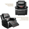 Barwick PU Heated Massage Recliner Sofa Ergonomic Lounge with 8 Vibration Motors