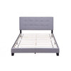 Upholstered Platform Bed Frame Mattress Foundation with Wooden Slat Support Tufted Headboard