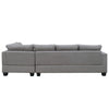 Sofa 3-Piece Sectional Sofa with Chaise Lounge and Storage Ottoman L Shape Couch Living Room Furniture