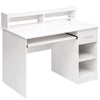 Computer Desk Office Home Furniture Writing Desk with Hutch and Keyboard Tray