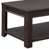 48&quot; Easy Assembly Hillside Rustic Natural Coffee Table/Accent Cocktail Table with Storage Open Shelf for Living Room